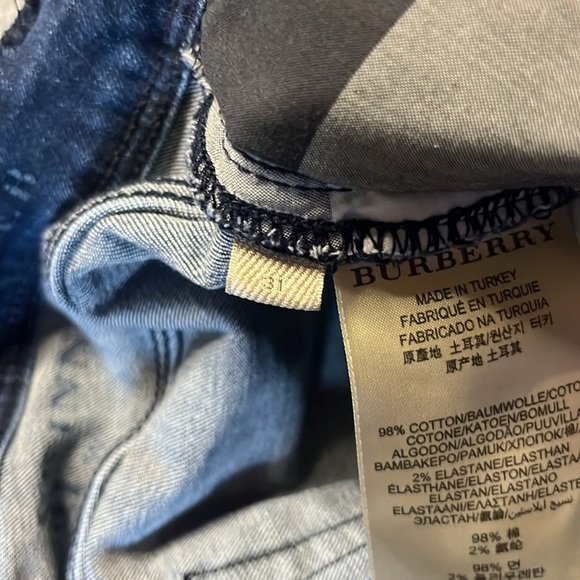 Burberry Brit  Bayswatter Zipper Ankle Jeans 31*29. - Picture 11 of 16